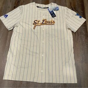 New Adidas NHL St Louis Blues Baseball Jersey H44017 Men's Size M